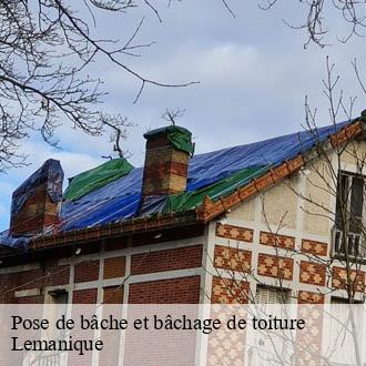Pose de bâche et bâchage de toiture Lemanique  AJ Suisse