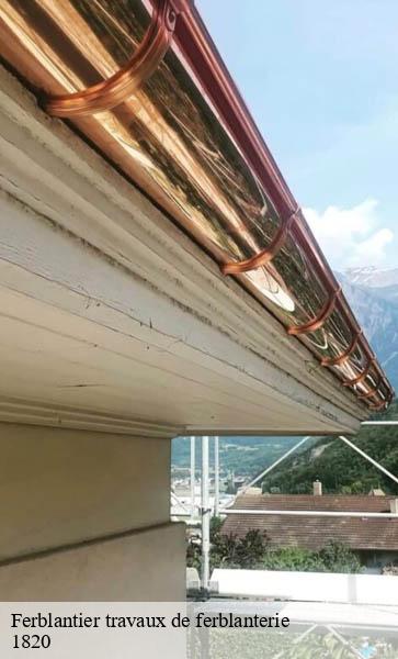 Ferblantier travaux de ferblanterie  veytaux-1820 AJ Suisse