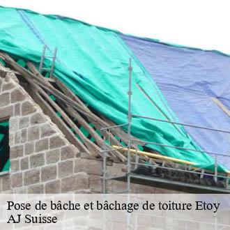 Pose de bâche et bâchage de toiture  etoy-1163 AJ Suisse