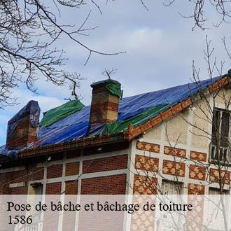 Pose de bâche et bâchage de toiture  vallamand-1586 AJ Suisse