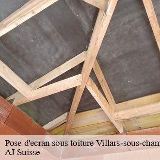 Pose d'ecran sous toiture  villars-sous-champvent-1443 AJ Suisse