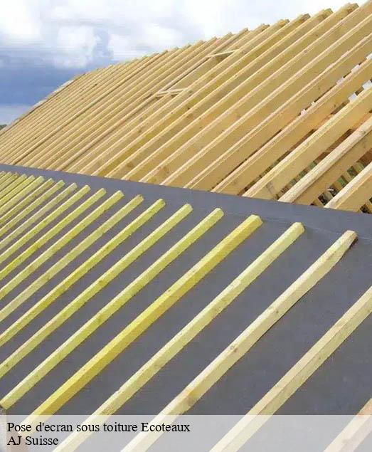 Pose d'ecran sous toiture  ecoteaux-1612 AJ Suisse